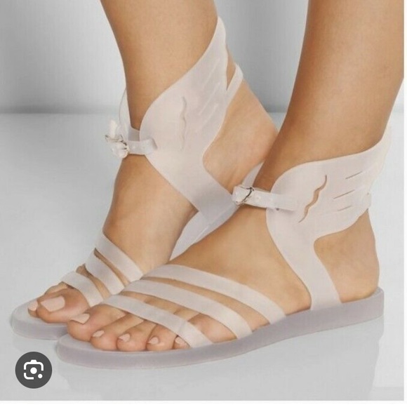 Ancient Greek Sandals Shoes - Ancient Greek Sandals Ikaria Clear Rubber Jelly Size 6.5.